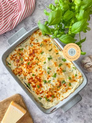 Włoska lazania wegetariańska inspirowana podróżą do Werony.