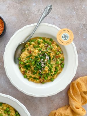 Szybki i zdrowy obiad wegański, propozycja posiłku od dietetyka klinicznego.