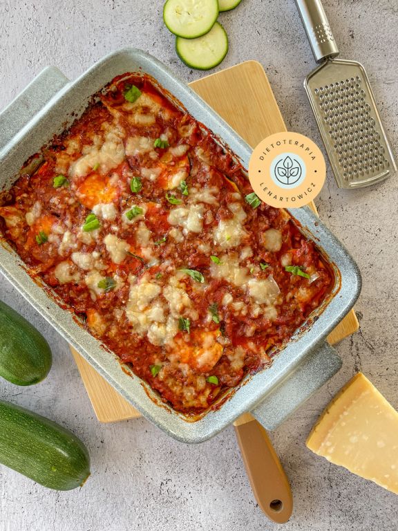 Lazania niskowęglowodanowa dla osób na ketozie i diecie LOW CARB, bez makaronu.