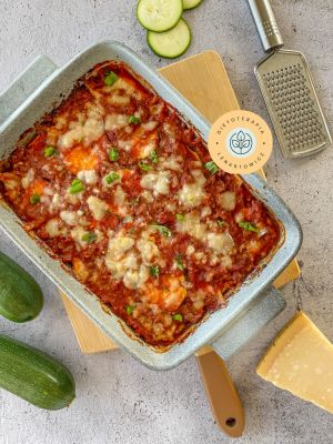 Lazania niskowęglowodanowa dla osób na ketozie i diecie LOW CARB, bez makaronu.