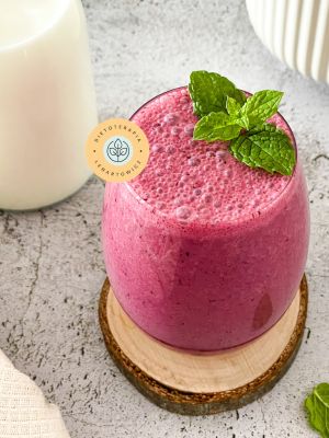 Zdrowy deser dla dziecka, pełen polifenoli i antyoksydantów. Doskonały eliksir młodości dla dorosłych.