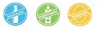 bezmleczne bezglutenowe bezjajeczne