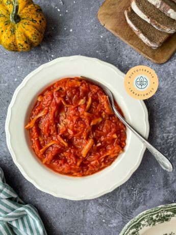 Bigos bez mięsa dla wegetarian do propozycja na zdrową kolację o niskim indeksie glikemicznym.