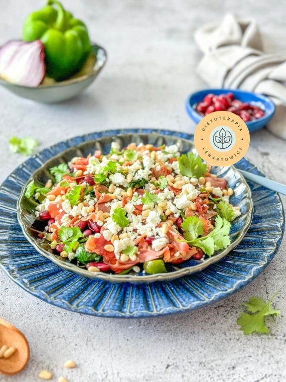 Przeciwzapalna kolacja zgodna z modelem kuchni ÅrÃ³dziemnomorskiej. Przepis z gotowej diety LOW CARB LATO wersja 7.