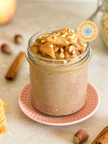Pomysł na zdrowe szybkie śniadanie na słodko, przepis z gotowej diety LOW CARB od dietetyka klinicznego.